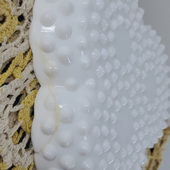 HOBNAIL MILK GLASS CANDY DISH - Picture 6 of 8